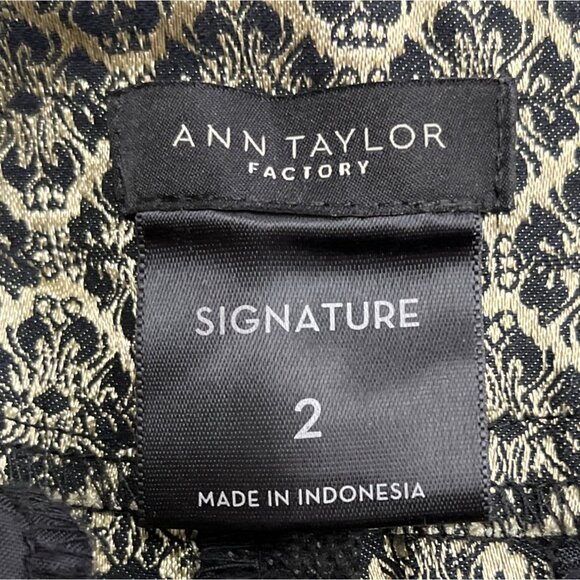 Ann Taylor Womens Geometric Patterned Slim-Fit Ankle Trousers Size 2 - Picture 8 of 10